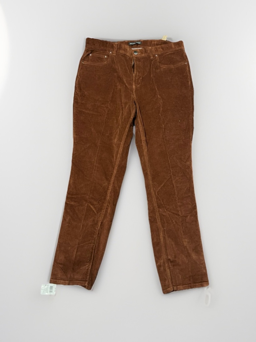 NWT Saks Fifth Avenue Men’s Brown Corduroy Straight Leg Pants 36x32 5 pockets
